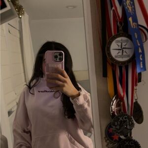 Pink Hoodie Sweatshirt